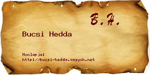 Bucsi Hedda névjegykártya